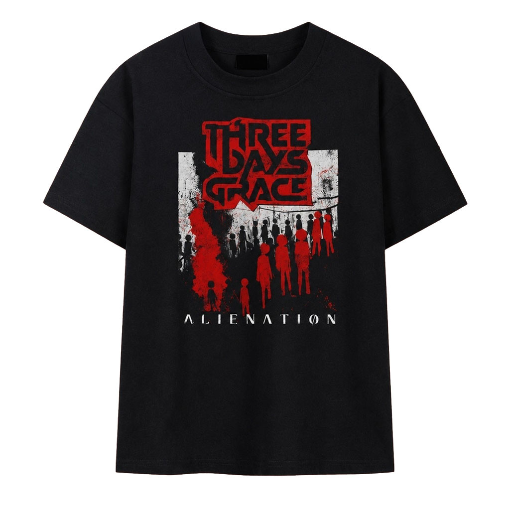 Three Days Grace Merch 2026 Alienation Red Silhouette T-Shirt Present Ideas For Music Lovers 1 - Unicasport Three Days Grace Merch 2026 Alienation Red Silhouette T-Shirt Present Ideas For Music Lovers