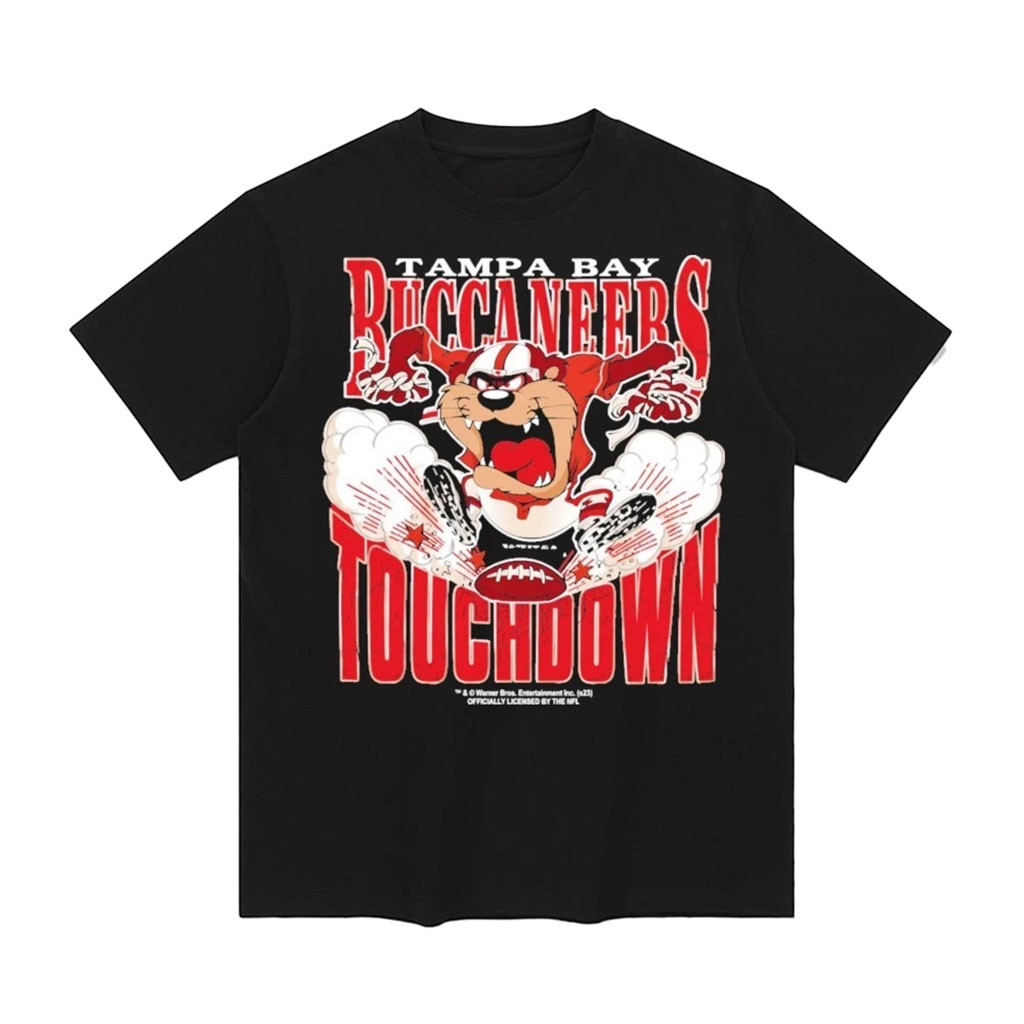 Tampa Bay Buccaneers Taz Touchdown T-Shirt Game Day Tee Buccaneers Merch Football Fan Gear 1 - Unicasport Tampa Bay Buccaneers Taz Touchdown T-Shirt Game Day Tee Buccaneers Merch Football Fan Gear