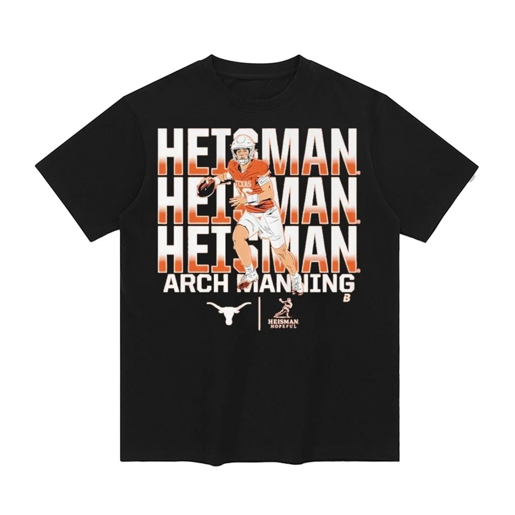 Texas Football Arch Manning Heisman Hopeful Name Pose T-Shirt Texas Longhorns Merch Fan Gifts 1 - Unicasport Texas Football Arch Manning Heisman Hopeful Name Pose T-Shirt Texas Longhorns Merch Fan Gifts
