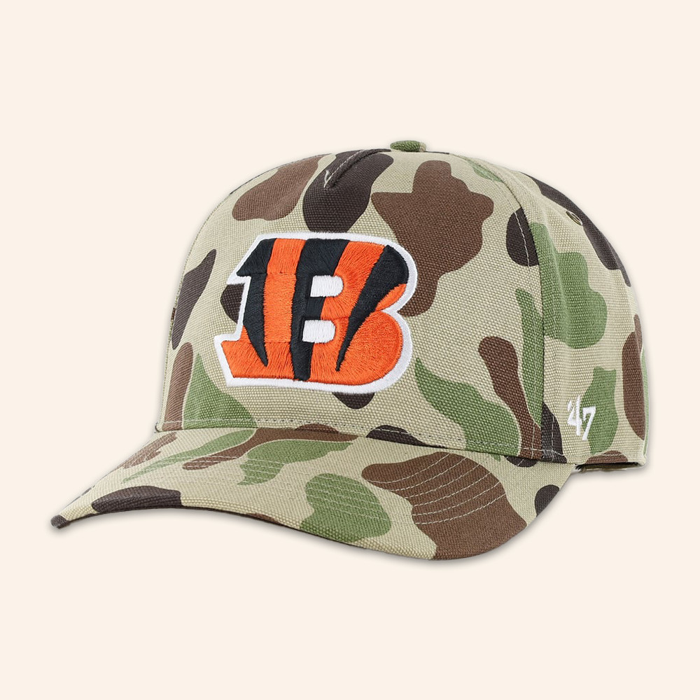 Cincinnati Bengals Merch X 47 Hat Duck Camo Hat NFL Team Cap Gifts For Cincinnati Bengals Fans 1 - Unicasport Cincinnati Bengals Merch X 47 Hat Duck Camo Hat NFL Team Cap Gifts For Cincinnati Bengals Fans