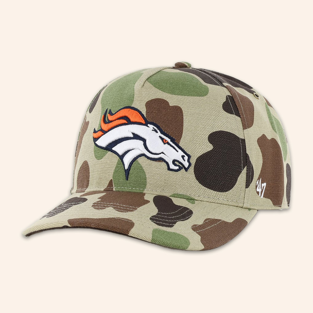 Denver Broncos Merch X 47 Hat Duck Camo Hat NFL Teams Baseball Cap Gifts For Football Players 1 - Unicasport Denver Broncos Merch X 47 Hat Duck Camo Hat NFL Teams Baseball Cap Gifts For Football Players