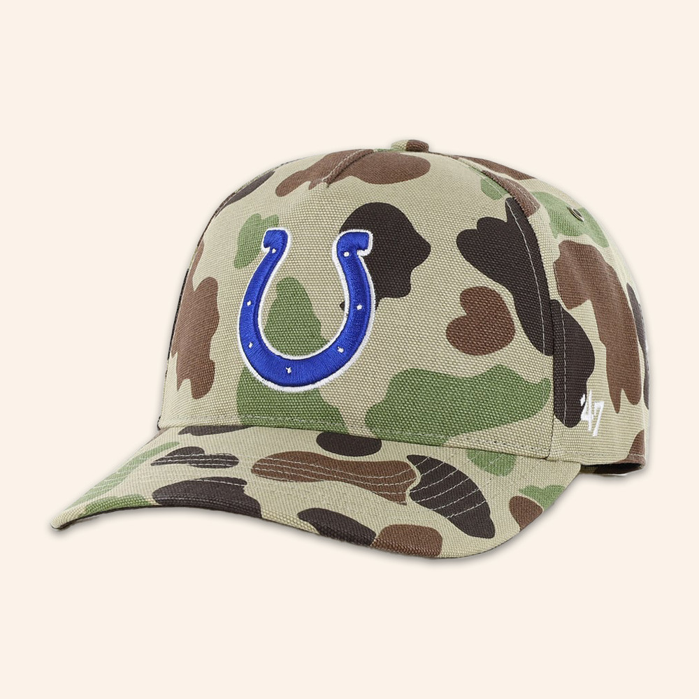 Indianapolis Colts Merch X 47 Hat Duck Camo Hat NFL Teams Baseball Cap Gifts For Colts Fans 1 - Unicasport Indianapolis Colts Merch X 47 Hat Duck Camo Hat NFL Teams Baseball Cap Gifts For Colts Fans