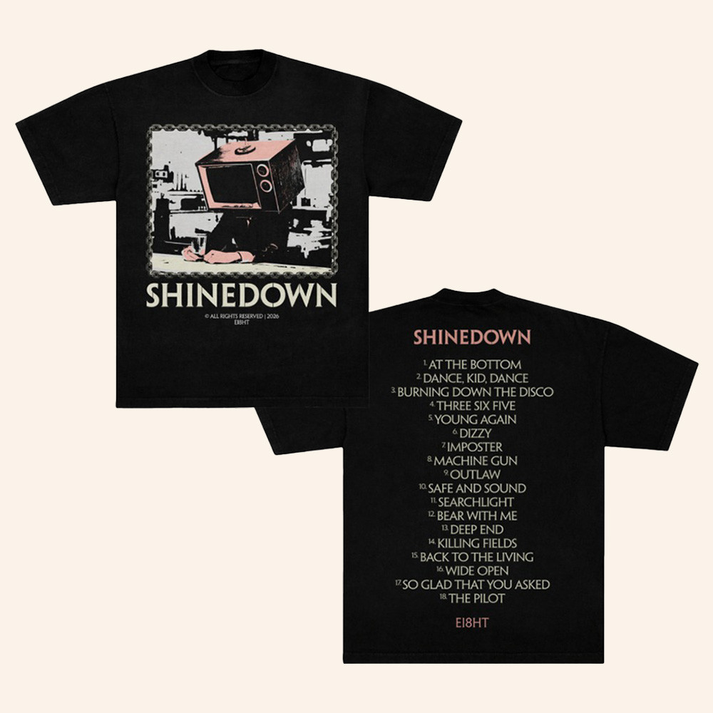 Shinedown Merch TV Man Tracklist Shirt Shinedown Concert Outfits Gifts For Rock Lovers 1 - Unicasport Shinedown Merch TV Man Tracklist Shirt Shinedown Concert Outfits Gifts For Rock Lovers