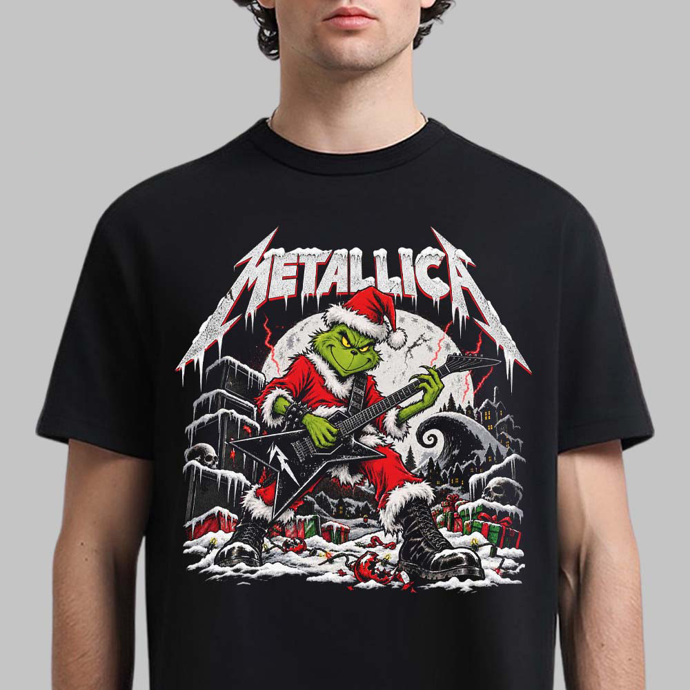 Metallica Merch X Grinch Christmas Holiday Shirt Metallica Concert Apparel Xmas Gifts Ideas 1 - Unicasport Metallica Merch X Grinch Christmas Holiday Shirt Metallica Concert Apparel Xmas Gifts Ideas