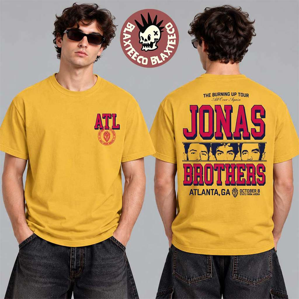 Jonas Brothers Atlanta GA City T-Shirt 2026 Live At State Farm Arena Tee Jonas Brothers Merch 1 - Unicasport Jonas Brothers Atlanta GA City T-Shirt 2026 Live At State Farm Arena Tee Jonas Brothers Merch