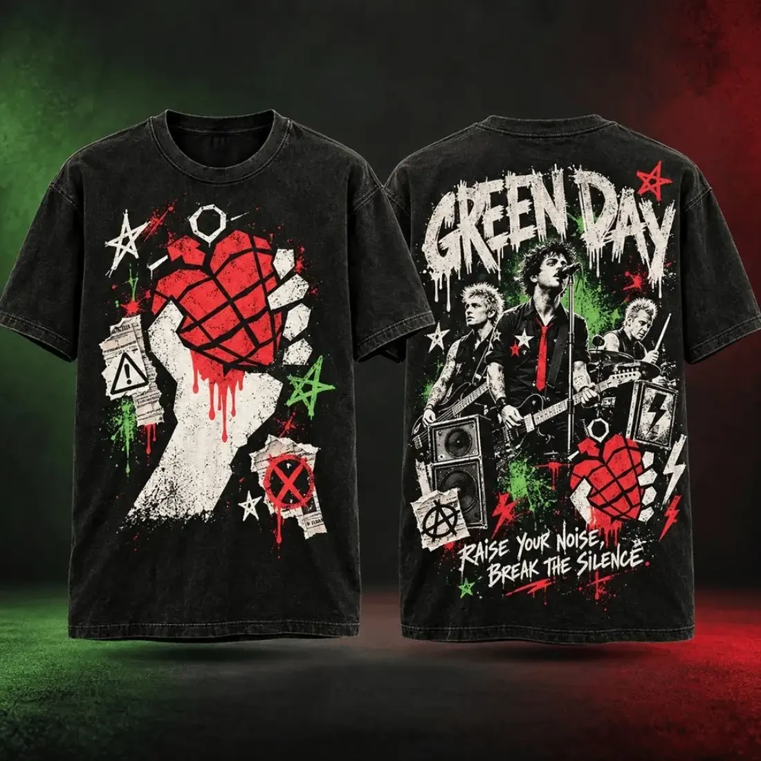 Green Day Breaking The Silence Wash Shirt Green Day Merch Gifts For Rock Band Fans 1 - Unicasport Green Day Breaking The Silence Wash Shirt Green Day Merch Gifts For Rock Band Fans