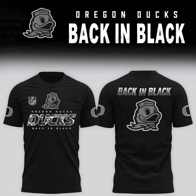 Oregon Ducks Merch 2026 Back In Black T-Shirt Gift For Sports Fans 1 - Unicasport Oregon Ducks Merch 2026 Back In Black T-Shirt Gift For Sports Fans