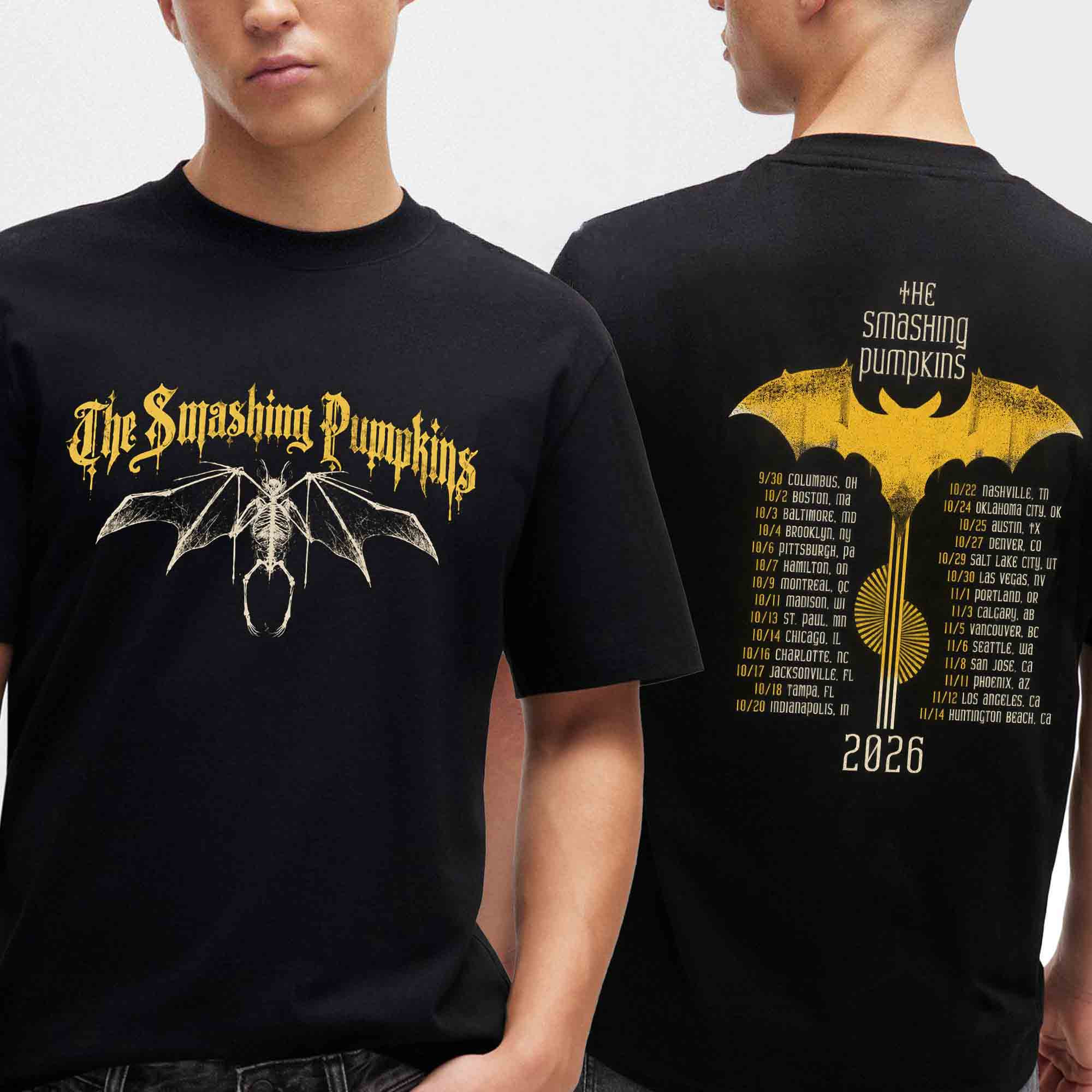 The Smashing Pumpkins Merch Rats In A Cage 2026 Tour Dates Bat T-Shirt Alternative Rock Lover Gift 1 - Unicasport The Smashing Pumpkins Merch Rats In A Cage 2026 Tour Dates Bat T-Shirt Alternative Rock Lover Gift