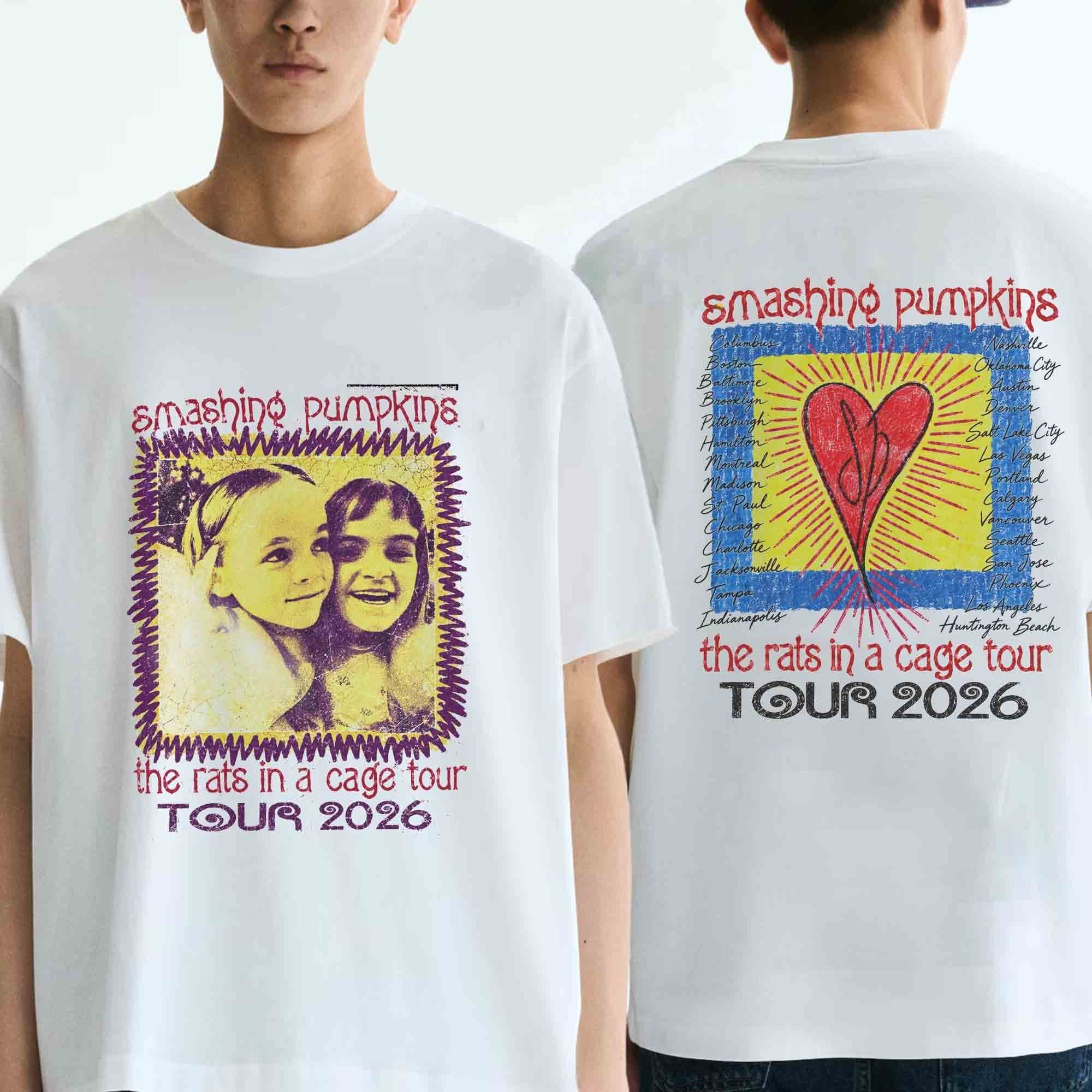 The Smashing Pumpkins Merch 2026 Rats In A Cage Tour Dates T-Shirt Gift For Alternative Rock Lover 1 - Unicasport The Smashing Pumpkins Merch 2026 Rats In A Cage Tour Dates T-Shirt Gift For Alternative Rock Lover