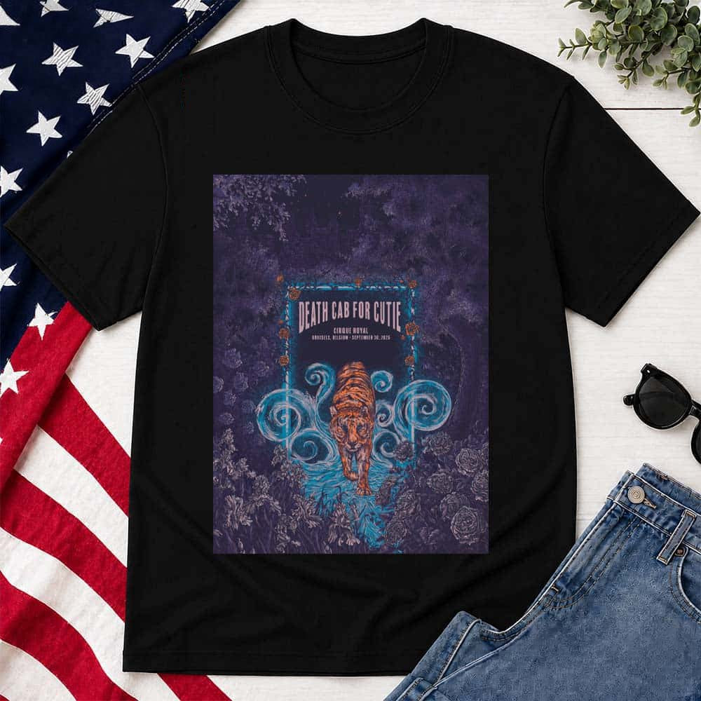 Death Cab For Cutie Merch 2026 I Built You A Tower EU And UK Tour Black T-Shirt Fans Gear 1 - Unicasport Death Cab For Cutie Merch 2026 I Built You A Tower EU And UK Tour Black T-Shirt Fans Gear