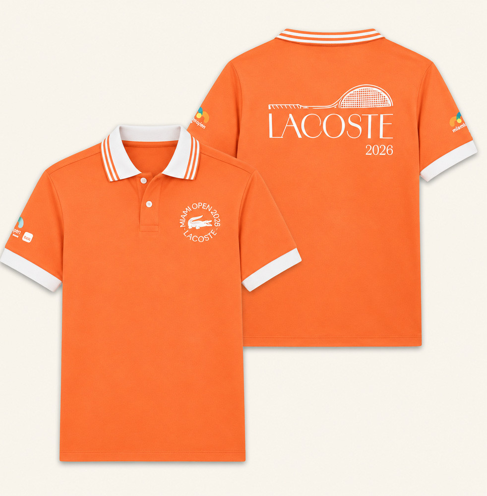 Lacoste Miami Open 2026 Orange Polo Shirt Tennis Tournament Apparel Tennis Lovers Gifts 1 - Unicasport Lacoste Miami Open 2026 Orange Polo Shirt Tennis Tournament Apparel Tennis Lovers Gifts