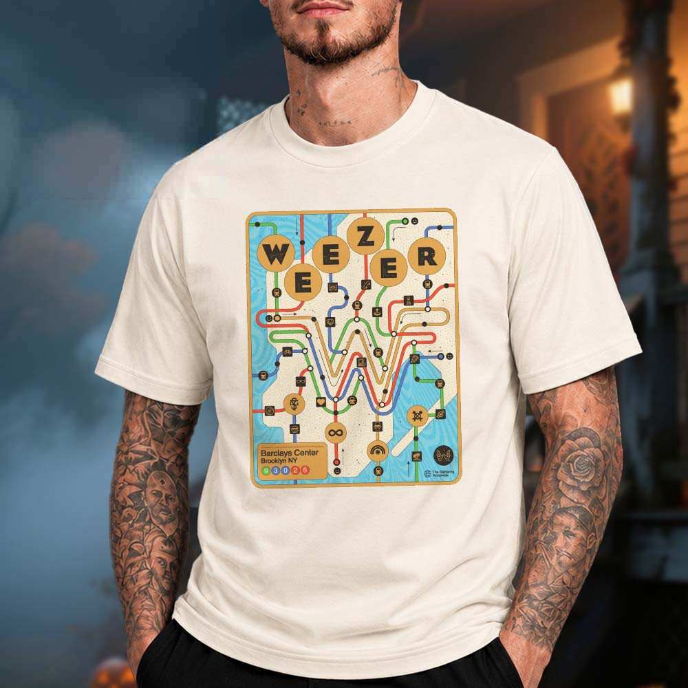 Weezer Merch At Barclays Center In Brooklyn NY 2026 Poster T-Shirt Alternative Rock Fans Gear 1 - Unicasport Weezer Merch At Barclays Center In Brooklyn NY 2026 Poster T-Shirt Alternative Rock Fans Gear