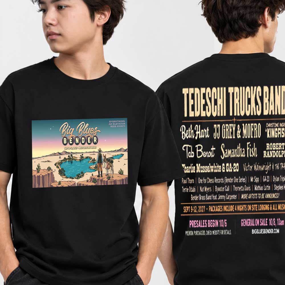 Big Blues Bender Merch Tedeschi Trucks Band 2027 Wesgate Las Vegas T-Shirt Gift For Festival Lover 1 - Unicasport Big Blues Bender Merch Tedeschi Trucks Band 2027 Wesgate Las Vegas T-Shirt Gift For Festival Lover