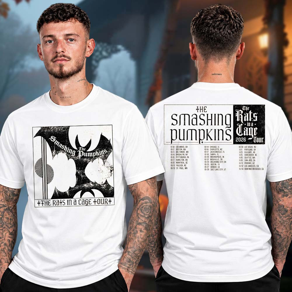 The Smashing Pumpkins Merch The Rats In A Cage Tour 2026 Dateback T-Shirt Alternative Rock Fans Gear 1 - Unicasport The Smashing Pumpkins Merch The Rats In A Cage Tour 2026 Dateback T-Shirt Alternative Rock Fans Gear