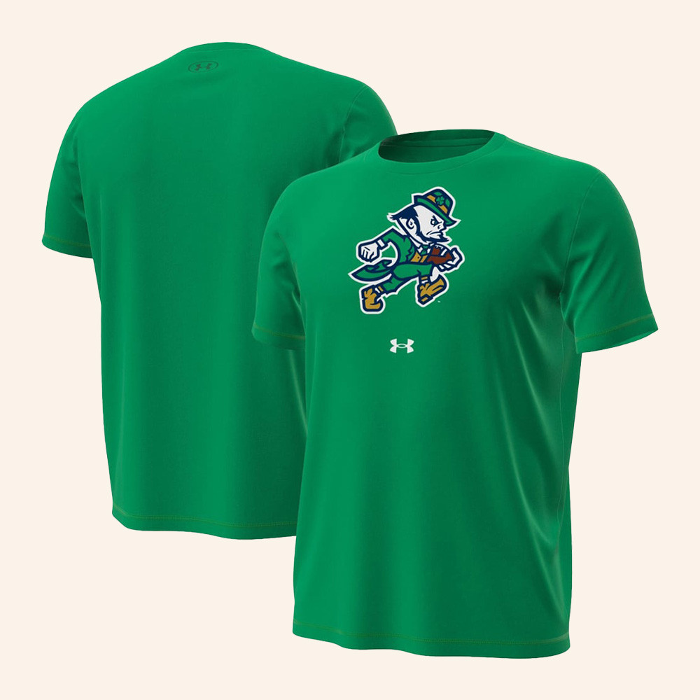 Notre Dame Fighting Irish Merch Under Armour Football Leprechaun Shirt Gifts For Boyfriend 1 - Unicasport Notre Dame Fighting Irish Merch Under Armour Football Leprechaun Shirt Gifts For Boyfriend