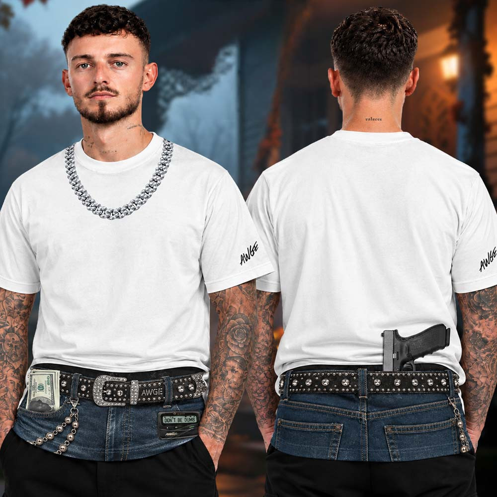 Asap Rocky Merch Dont Be Dumb Collection Rhinestone Trompe L’Oeil T-Shirt Gift For Hip Hop Lover 1 - Unicasport Asap Rocky Merch Dont Be Dumb Collection Rhinestone Trompe L’Oeil T-Shirt Gift For Hip Hop Lover