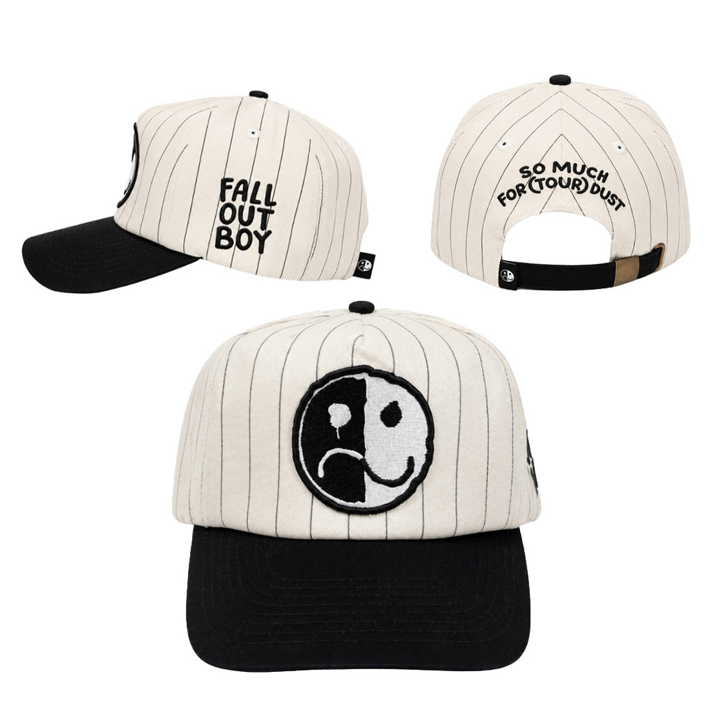 Fall Out Boy Merch Pinstripe So Much For Tour Dust Baseball Cap Gift For Rock Lover