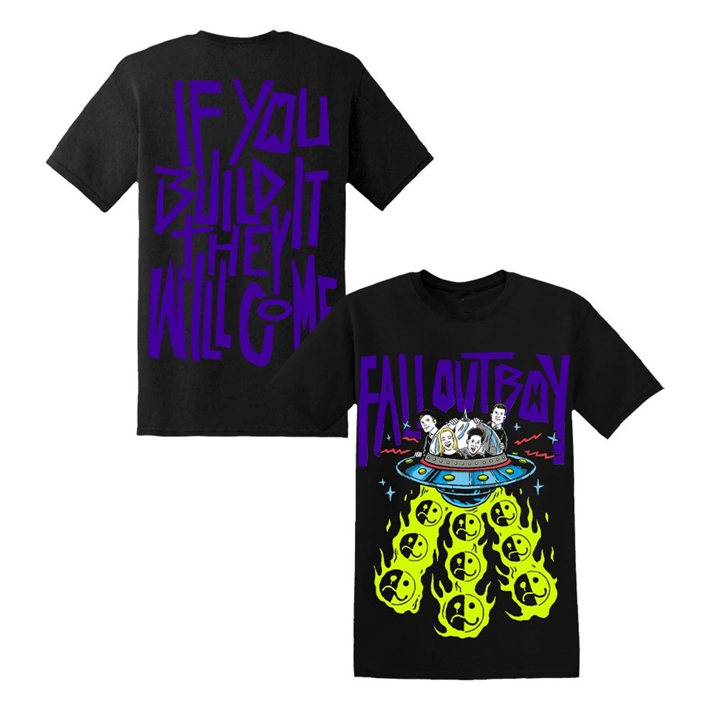 Fall Out Boy Merch UFO Blakc T-Shirt Great Emo Rock Music Fans Gear 1 - Unicasport Fall Out Boy Merch UFO Blakc T-Shirt Great Emo Rock Music Fans Gear