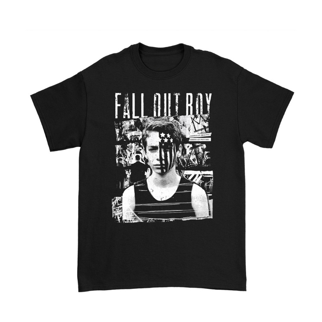 Fall Out Boy Merch American Beauty American Psycho Cover T-Shirt Perfect Gift For Rock Lover 1 - Unicasport Fall Out Boy Merch American Beauty American Psycho Cover T-Shirt Perfect Gift For Rock Lover