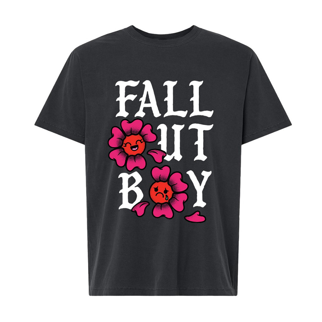 Fall Out Boy Merch Flowers Black T-Shirt Best Gift For Fall Out Boy Music Lover 1 - Unicasport Fall Out Boy Merch Flowers Black T-Shirt Best Gift For Fall Out Boy Music Lover