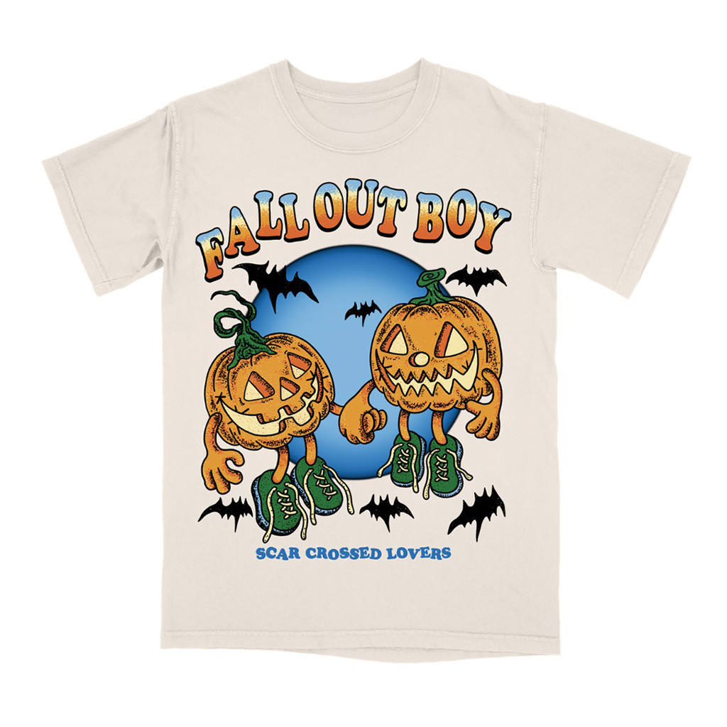 Fall Out Boy Merch Scar Crossed Pumpkins T-Shirt Great Rock Music Fans Gear Ideas 1 - Unicasport Fall Out Boy Merch Scar Crossed Pumpkins T-Shirt Great Rock Music Fans Gear Ideas