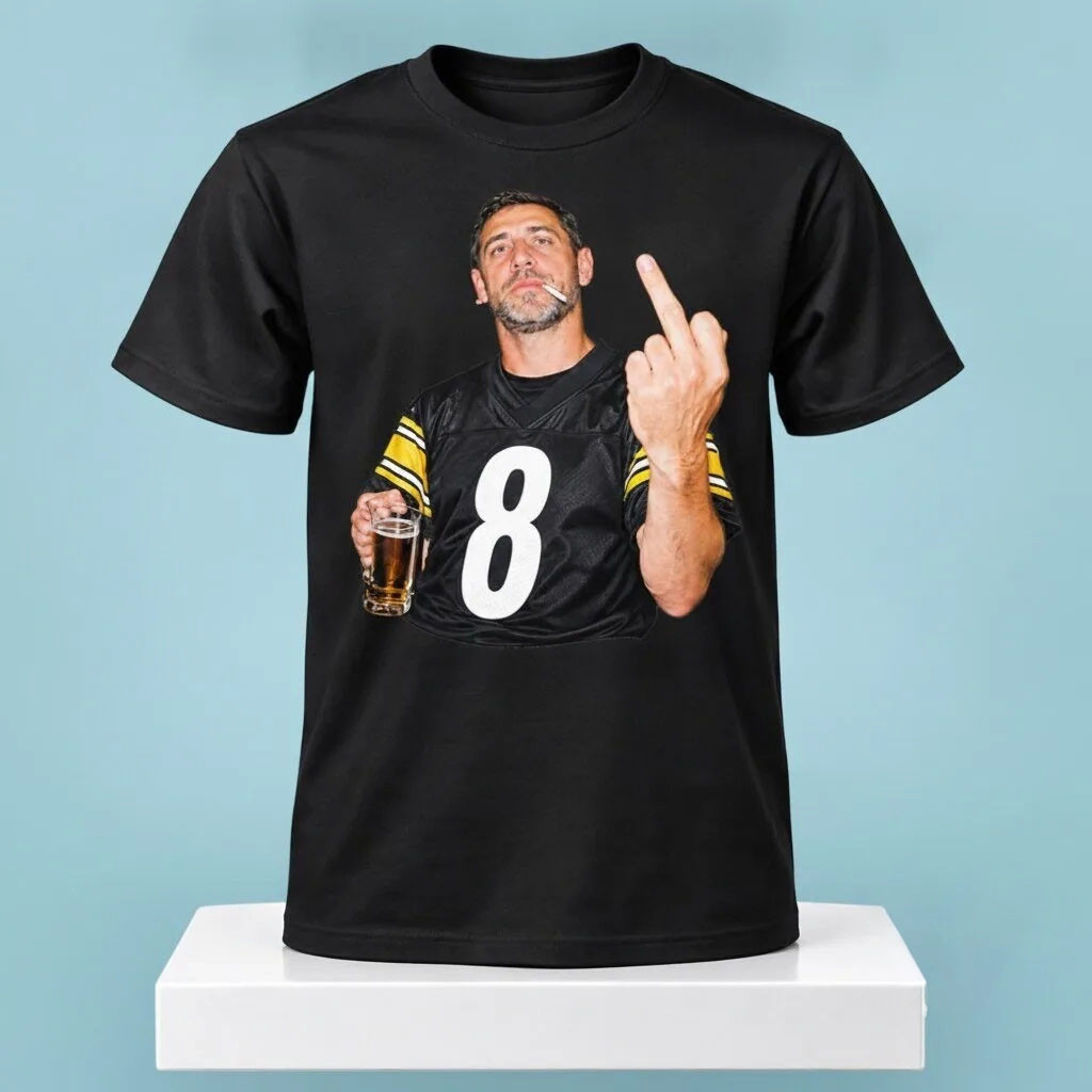 Amanda Vance Aaron Rodgers Steelers Middle Finger T-Shirt Funny Tee Football Fan Gifts 1 - Unicasport Amanda Vance Aaron Rodgers Steelers Middle Finger T-Shirt Funny Tee Football Fan Gifts
