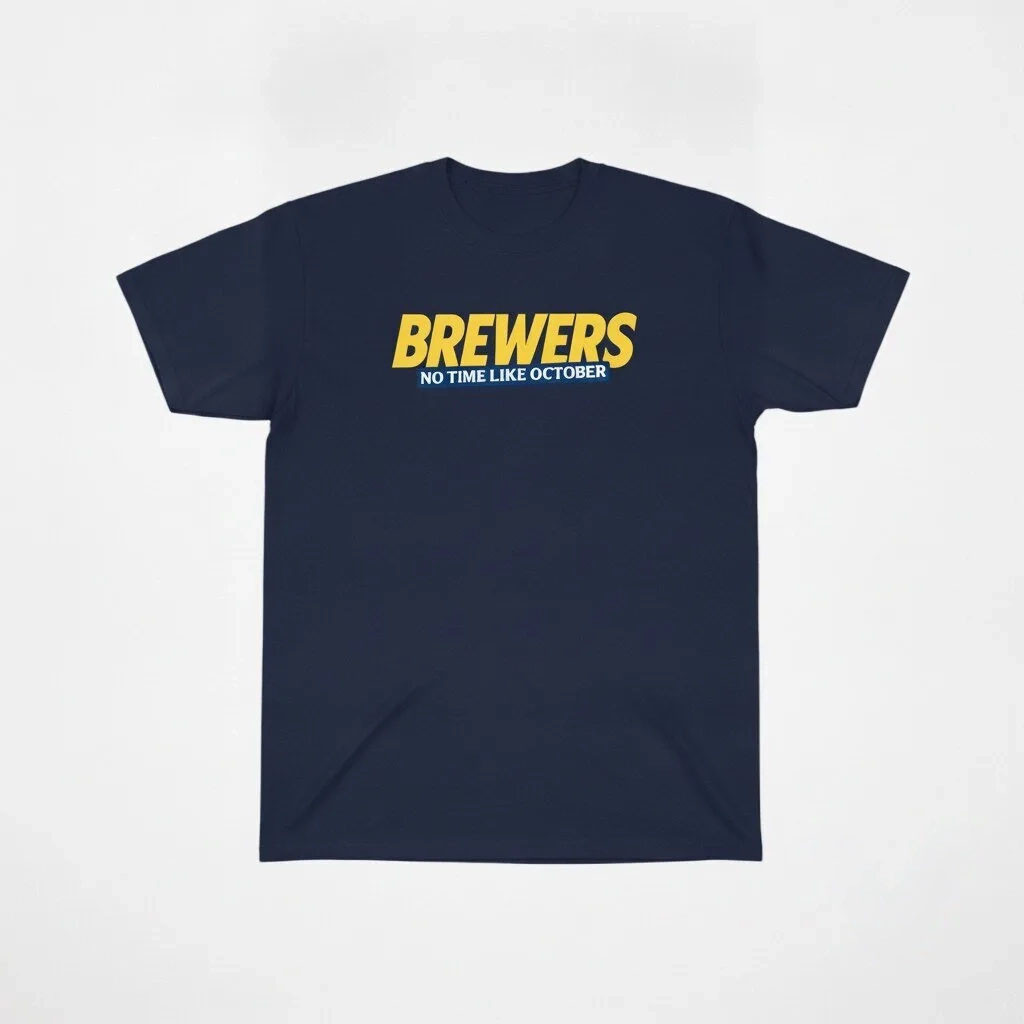 Brewers No Time Like October 2026 T-Shirt Postseason Tee Milwaukee Brewers Merch Fan Gifts 1 - Unicasport Brewers No Time Like October 2026 T-Shirt Postseason Tee Milwaukee Brewers Merch Fan Gifts