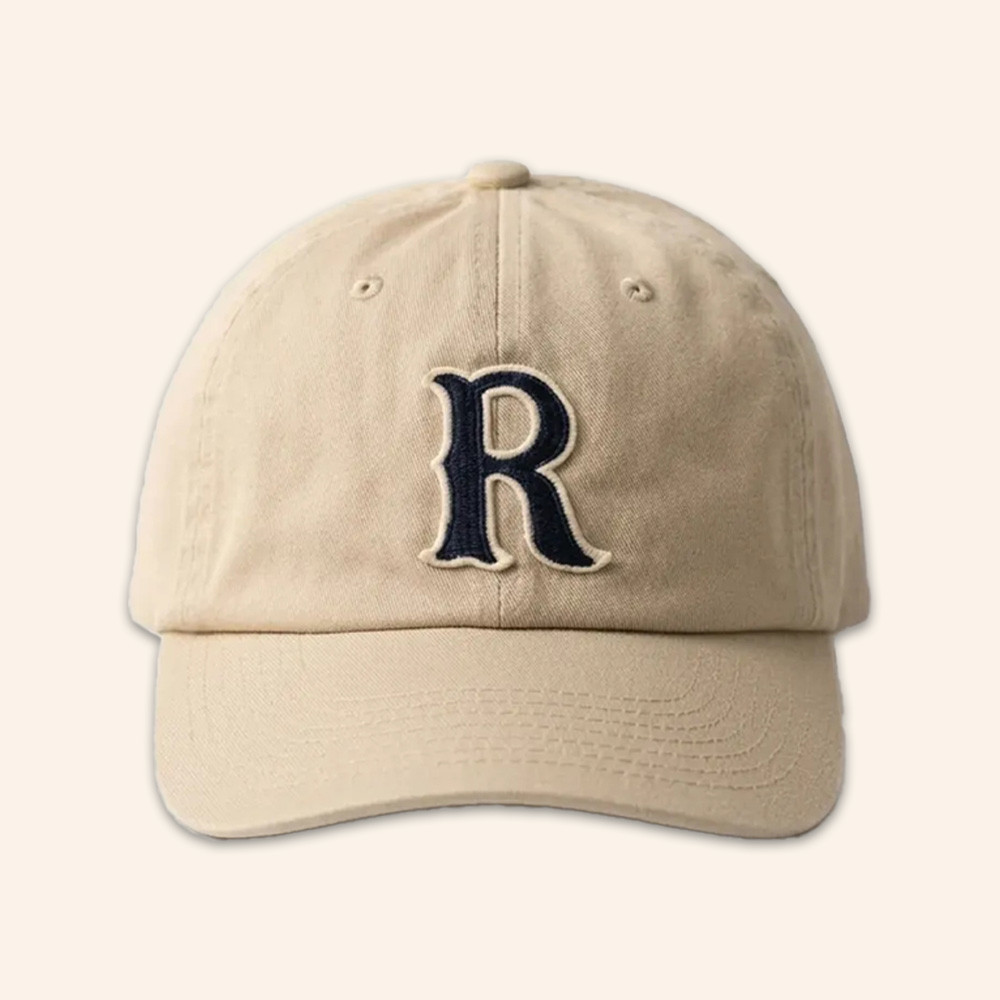 V BTS Heritage R Applique Vintage Beige Baseball Cap BTS Merch V Outfits Gifts For Army 1 - Unicasport V BTS Heritage R Applique Vintage Beige Baseball Cap BTS Merch V Outfits Gifts For Army