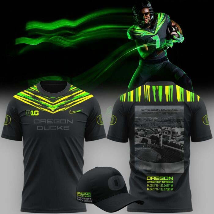 Oregon Ducks Merch Origin Of Speed Black T-Shirt 2026 Gift For Football Fans 1 - Unicasport Oregon Ducks Merch Origin Of Speed Black T-Shirt 2026 Gift For Football Fans