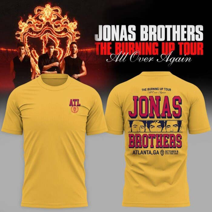 Jonas Brothers Merch The Burning Up Tour All Over Again T-Shirt Jonas Brothers Music Fans Gift 1 - Unicasport Jonas Brothers Merch The Burning Up Tour All Over Again T-Shirt Jonas Brothers Music Fans Gift
