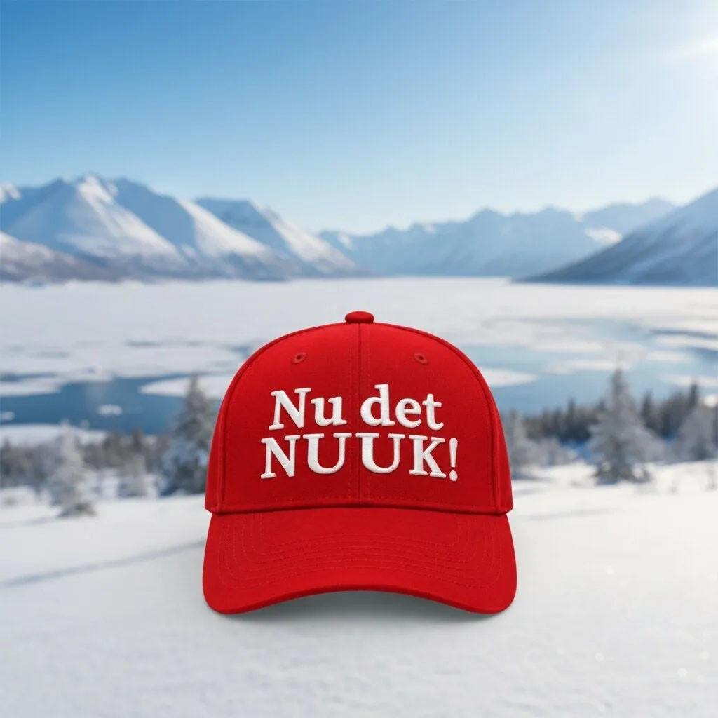 Nu Det Nuuk Make America Go Away Hat Greenland Declaration Cap Embroidered Him Gifts