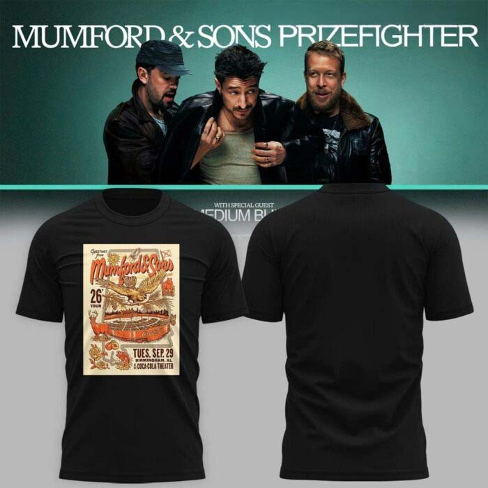 Mumford And Sons Merch Birmingham AL 2026 Black T-Shirt Gift For Indie Folk Lover