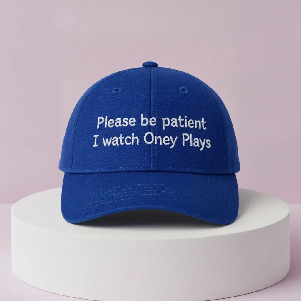 Please Be Patient I Watch Oney Plays Hat Embroidered Funny Gaming Cap Gifts For OneyPlays Fans 1 - Unicasport Please Be Patient I Watch Oney Plays Hat Embroidered Funny Gaming Cap Gifts For OneyPlays Fans