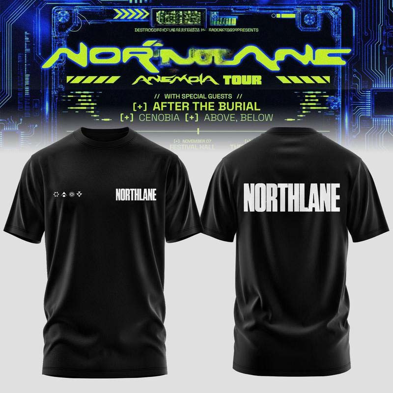 Northlane Merch The Anemoia Tour 2026 Black T-Shirt Alternative Metal Music Lover Gift 1 - Unicasport Northlane Merch The Anemoia Tour 2026 Black T-Shirt Alternative Metal Music Lover Gift