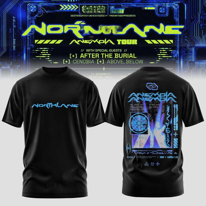 Northlane Merch The Anemoia Tour 2026 T-Shirt Gift For Alternative Metal Fans 1 - Unicasport Northlane Merch The Anemoia Tour 2026 T-Shirt Gift For Alternative Metal Fans