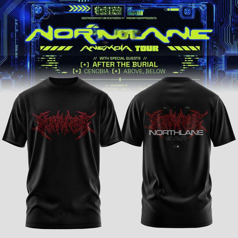 Northlane Merch The Anemoia Tour 2026 T-Shirt Gift For Alternative Metal Lover 1 - Unicasport Northlane Merch The Anemoia Tour 2026 T-Shirt Gift For Alternative Metal Lover