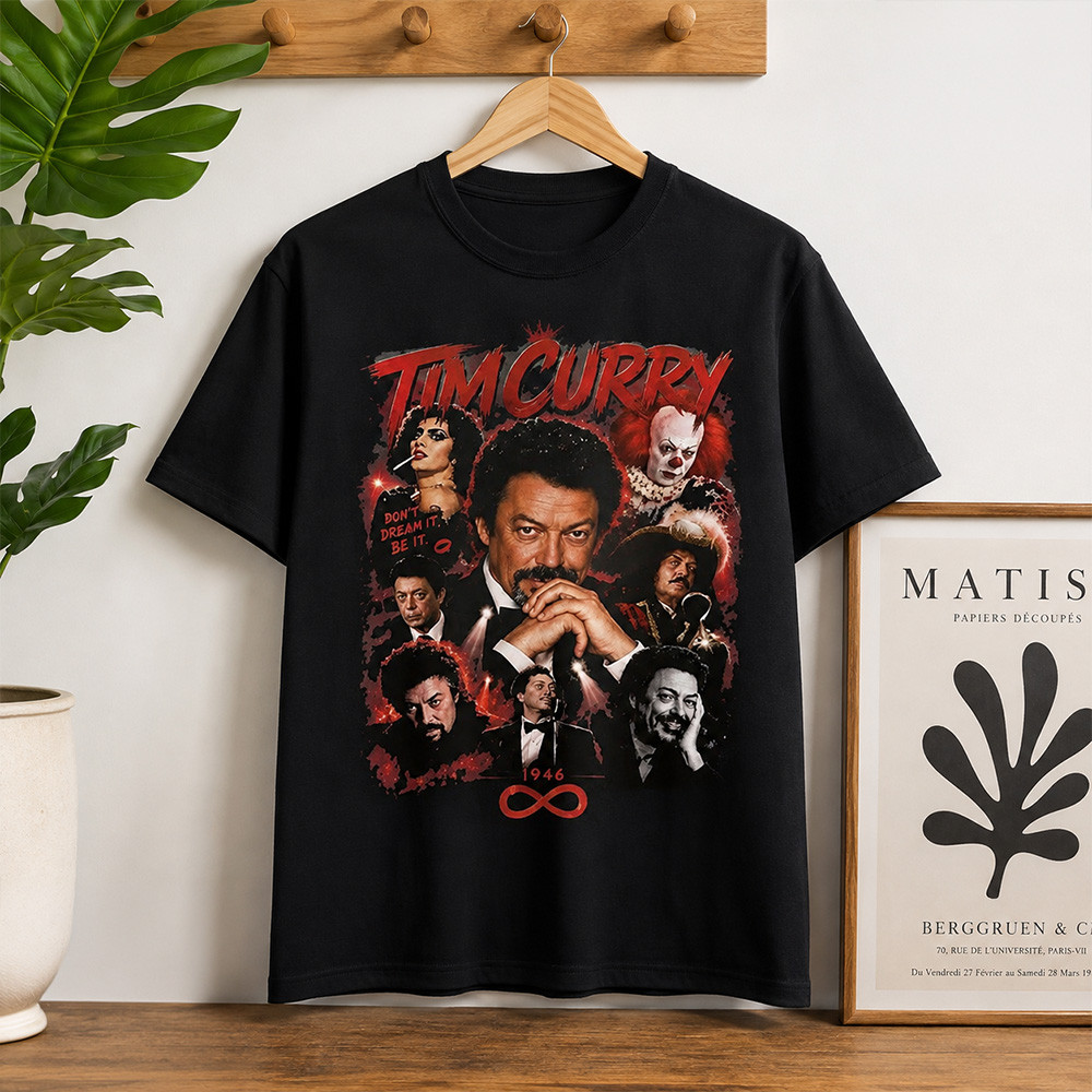 RIP Tim Curry Vintage Graphic Shirt Tim Curry Memorial Apparel Gifts For Movie Lovers 1 - Unicasport RIP Tim Curry Vintage Graphic Shirt Tim Curry Memorial Apparel Gifts For Movie Lovers