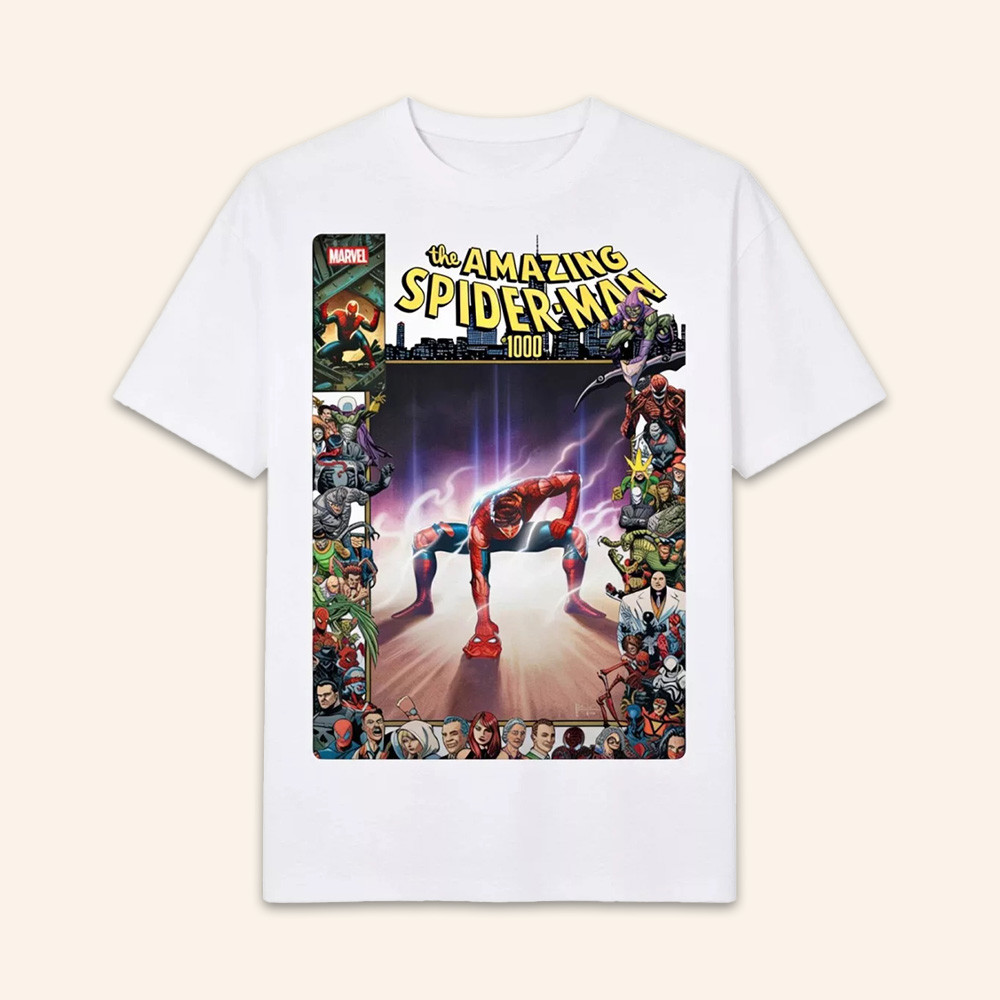 Marvel Spiderman Merch Comic Book Cover Graphic Shirt Marvel Apparel Spiderman Lovers Gifts 1 - Unicasport Marvel Spiderman Merch Comic Book Cover Graphic Shirt Marvel Apparel Spiderman Lovers Gifts