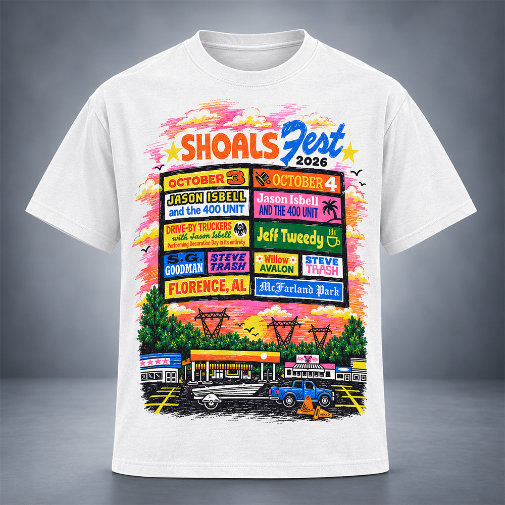 Shoalsfest 2026 Merch SG Goodman Willow Avalon Steve Trash Shirt Concert Apparel Gifts Ideas 1 - Unicasport Shoalsfest 2026 Merch SG Goodman Willow Avalon Steve Trash Shirt Concert Apparel Gifts Ideas