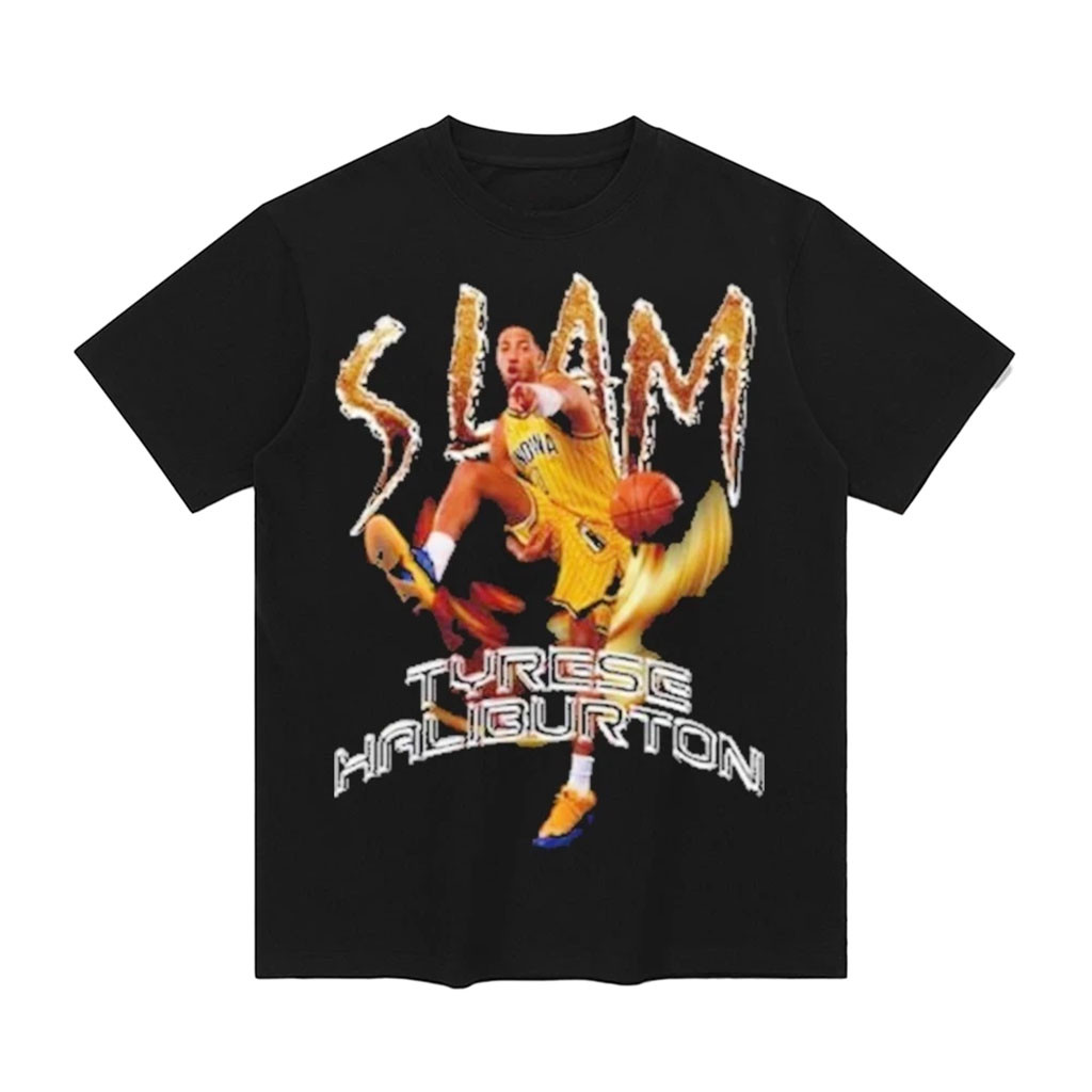 Tyrese Haliburton Indiana Pacers SLAM 264 Magazine Cover Remix T-Shirt Basketball Fan Gifts 1 - Unicasport Tyrese Haliburton Indiana Pacers SLAM 264 Magazine Cover Remix T-Shirt Basketball Fan Gifts