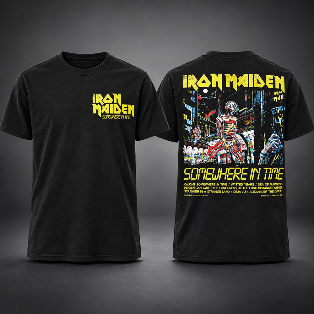 Iron Maiden Merch Somewhere In Time Tracklist Shirt Iron Maiden Concert Outfits Ideas 1 - Unicasport Iron Maiden Merch Somewhere In Time Tracklist Shirt Iron Maiden Concert Outfits Ideas