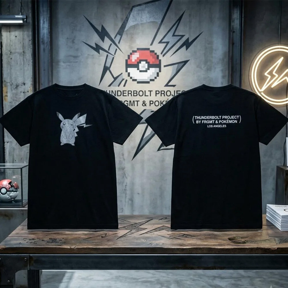 Fragment Design x Pokemon Merch Thunderbolt Project Los Angeles Shirt Pikachu Tee Gifts Ideas 1 - Unicasport Fragment Design x Pokemon Merch Thunderbolt Project Los Angeles Shirt Pikachu Tee Gifts Ideas