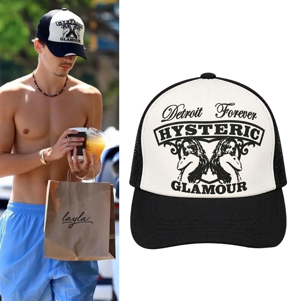 Timothee Chalamet Shirtless Hysteric Glamour Detroit Forever Trucker Hat Timothee Chalamet Cap 1 - Unicasport Timothee Chalamet Shirtless Hysteric Glamour Detroit Forever Trucker Hat Timothee Chalamet Cap