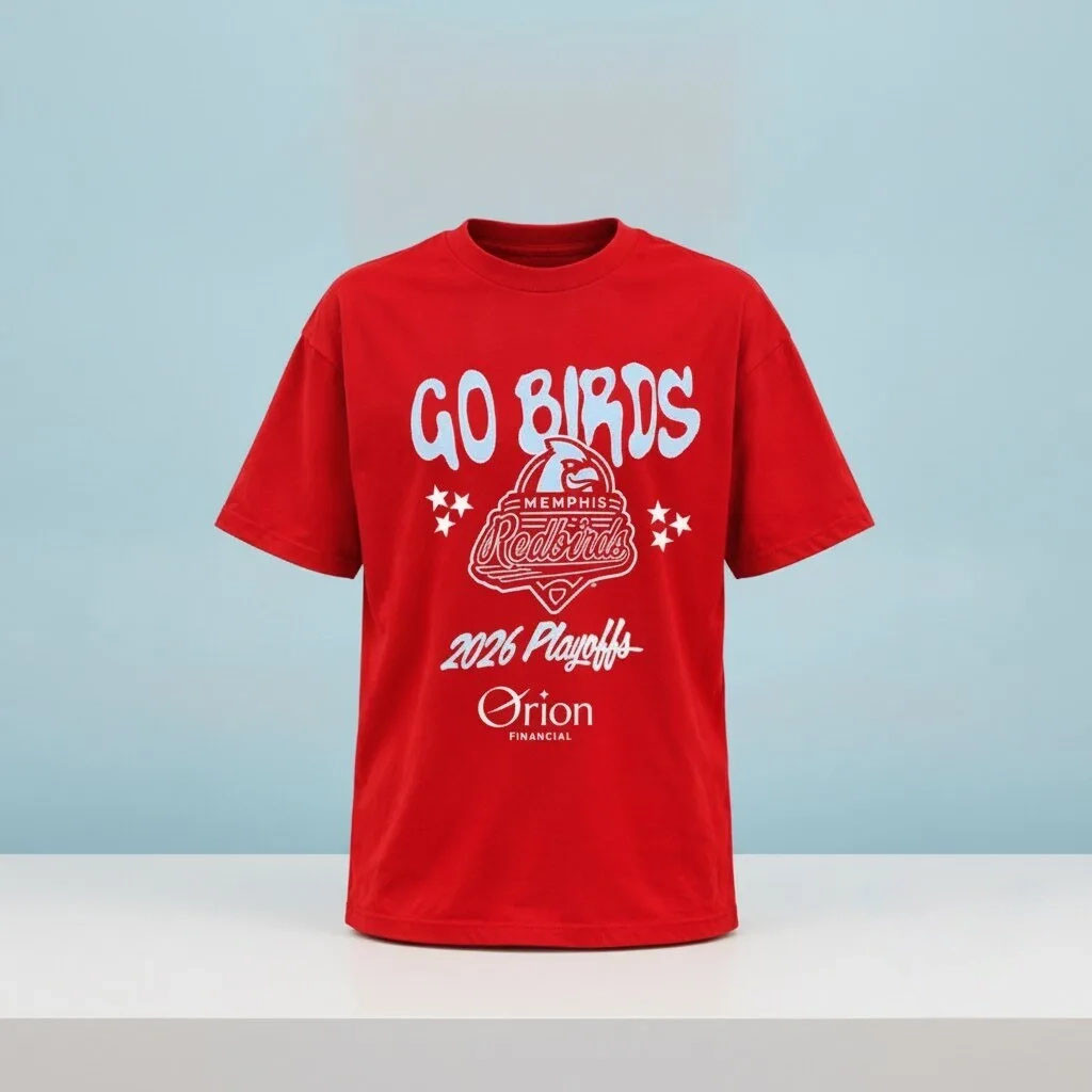 Memphis Redbirds Go Birds 2026 Playoffs Shirt Memphis Redbirds Merch Gift Ideas For Baseball Fans 1 - Unicasport Memphis Redbirds Go Birds 2026 Playoffs Shirt Memphis Redbirds Merch Gift Ideas For Baseball Fans