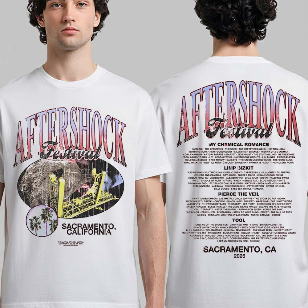 Aftershock Festival 2026 Merch Sacramento CA Overbite T-Shirt Gift For Festival Music Lover 1 - Unicasport Aftershock Festival 2026 Merch Sacramento CA Overbite T-Shirt Gift For Festival Music Lover