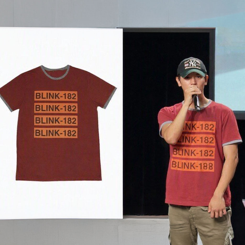 Taeyong NCT Blink 182 Repeat Logo Ringer T-Shirt Taeyong NCT Merch Gift For Music Lovers 1 - Unicasport Taeyong NCT Blink 182 Repeat Logo Ringer T-Shirt Taeyong NCT Merch Gift For Music Lovers