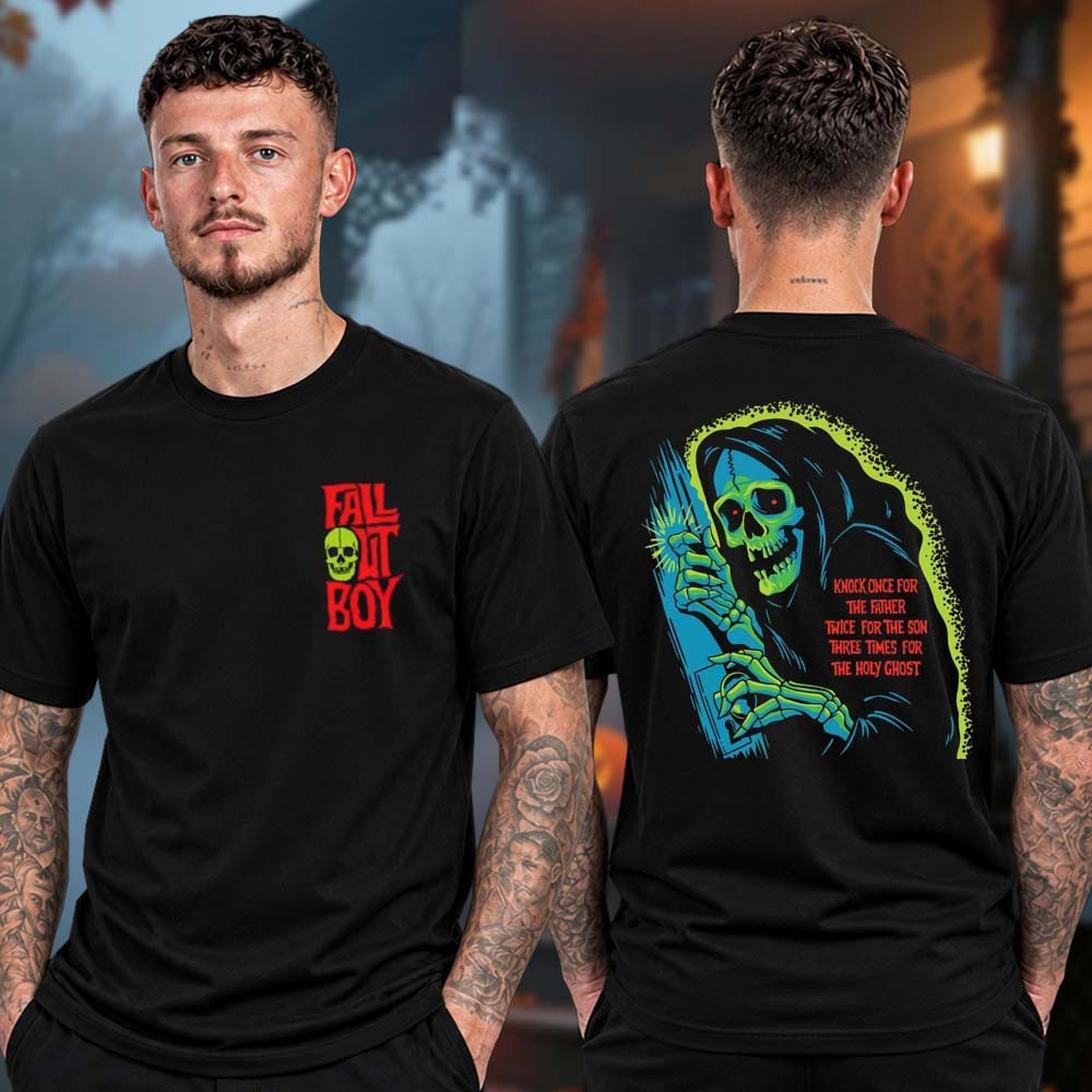 Fall Out Boy Merch Halloween Collection 2026 Holy Ghost T-Shirt Gift For Pop-Punk Lover 1 - Unicasport Fall Out Boy Merch Halloween Collection 2026 Holy Ghost T-Shirt Gift For Pop-Punk Lover