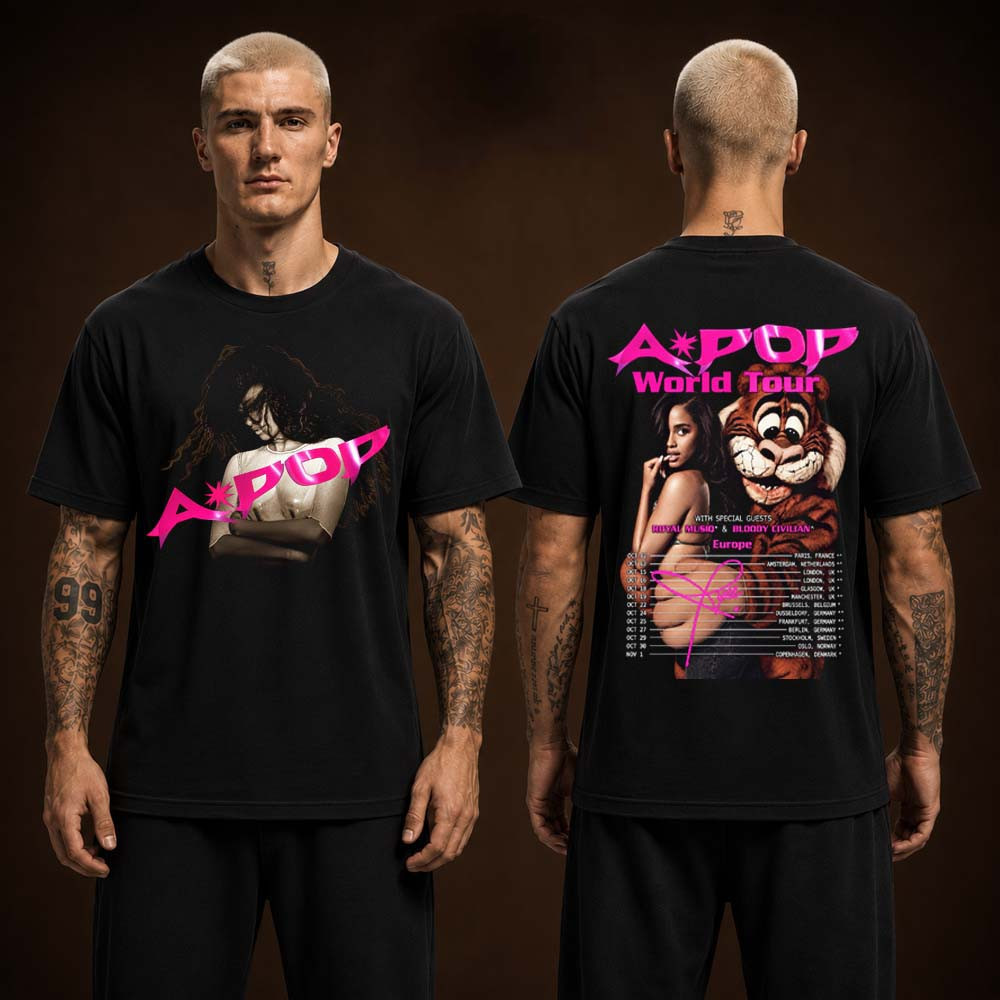 Tyla Merch A POP World Tour 2026 With Special Guests Europe T-Shirt Gift For Concert Lover 1 - Unicasport Tyla Merch A POP World Tour 2026 With Special Guests Europe T-Shirt Gift For Concert Lover