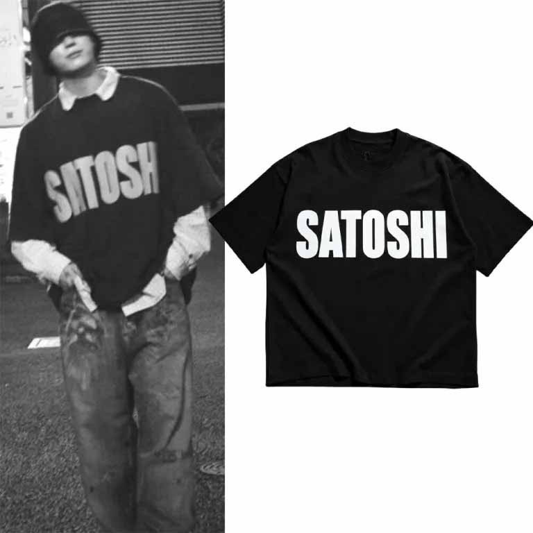 BTS Jungkook Merch Satoshi Black T-Shirt Great Gift For BTS ARMY Lover 1 - Unicasport BTS Jungkook Merch Satoshi Black T-Shirt Great Gift For BTS ARMY Lover