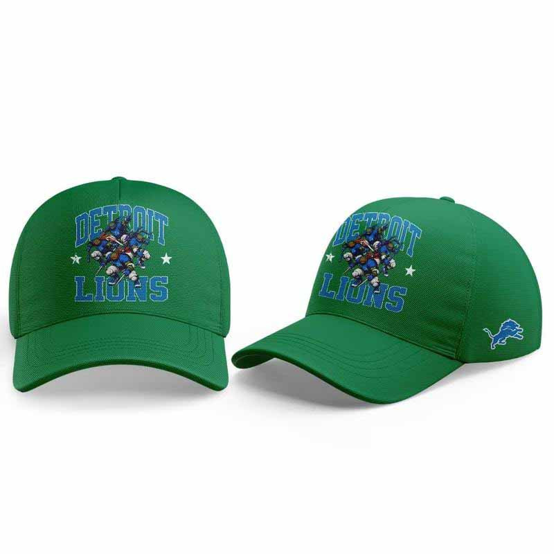 Detroit Lions Merch x Teenage Mutant Ninja Turtles 2026 Baseball Cap Best Lions Lover Gift 1 - Unicasport Detroit Lions Merch x Teenage Mutant Ninja Turtles 2026 Baseball Cap Best Lions Lover Gift